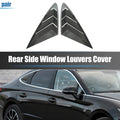 Pair of Rear Side Window Louver Shades for Hyundai Sonata DN8 (2020–2022) Black