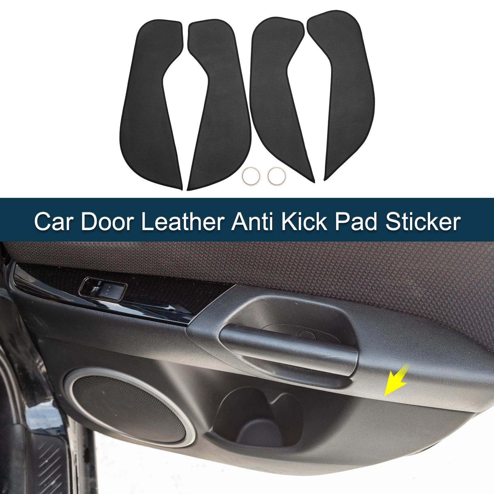 Set of 1 Car Door Leather Anti Kick Pad Sticker for BMW X1 (2016)