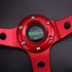 14" Deep Dish Racing Steering Wheel for Universal Fit