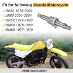Kick Start Shaft Assy 26210-46001 for Suzuki DS80 RM50 RM80 JR80 (1977–2004)