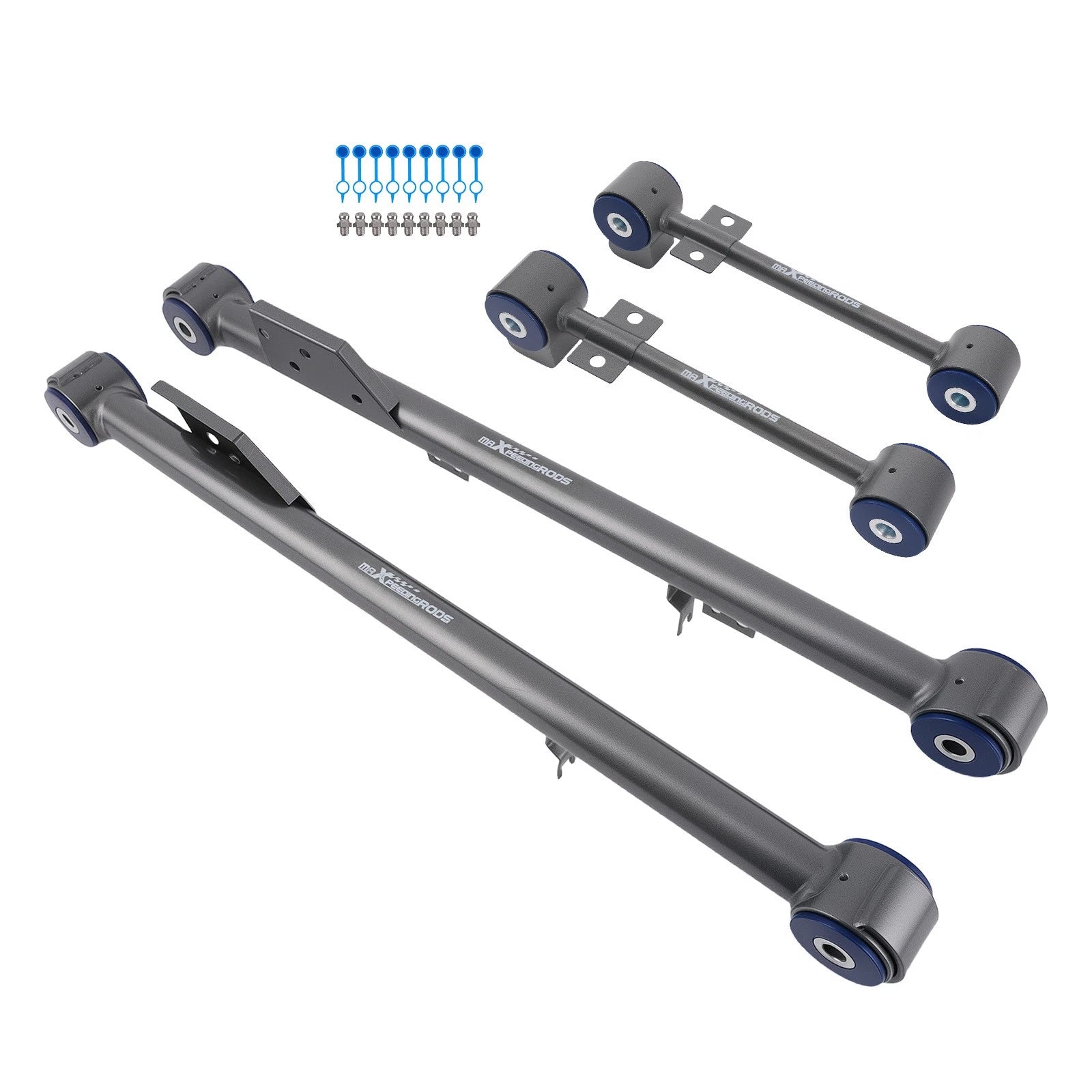 Set of 4 Rear Upper & Lower Trailing Control Arms for Pathfinder QX4 (1997–2004)