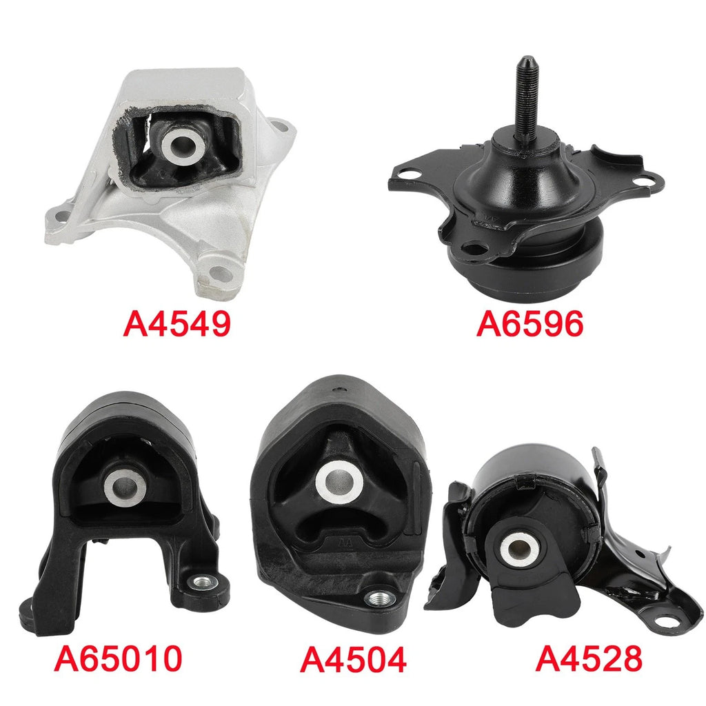 5pcs Engine Motor & Trans Mount for Honda CR-V (2002–2006) L4 2.4L 4WD
