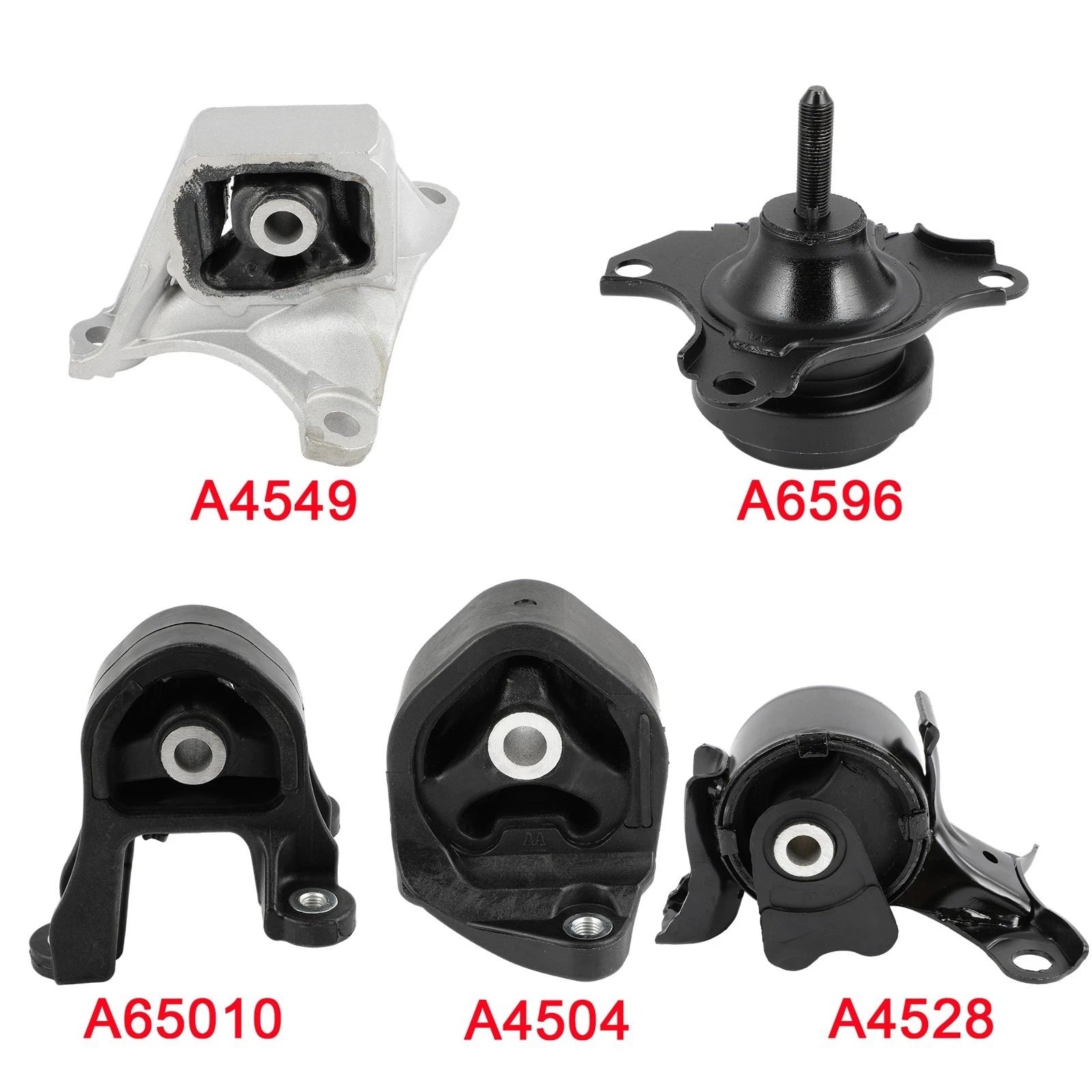 5pcs Engine Motor & Trans Mount for Honda CR-V (2002–2006) L4 2.4L 4WD