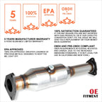 Direct Replace Catalytic Converter Exhaust Pipe Set for Honda Accord (1998–2002)