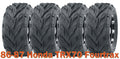 Set of 4 16x8-7 WANDA ATV Tires for Honda TRX70 (1986–1987)