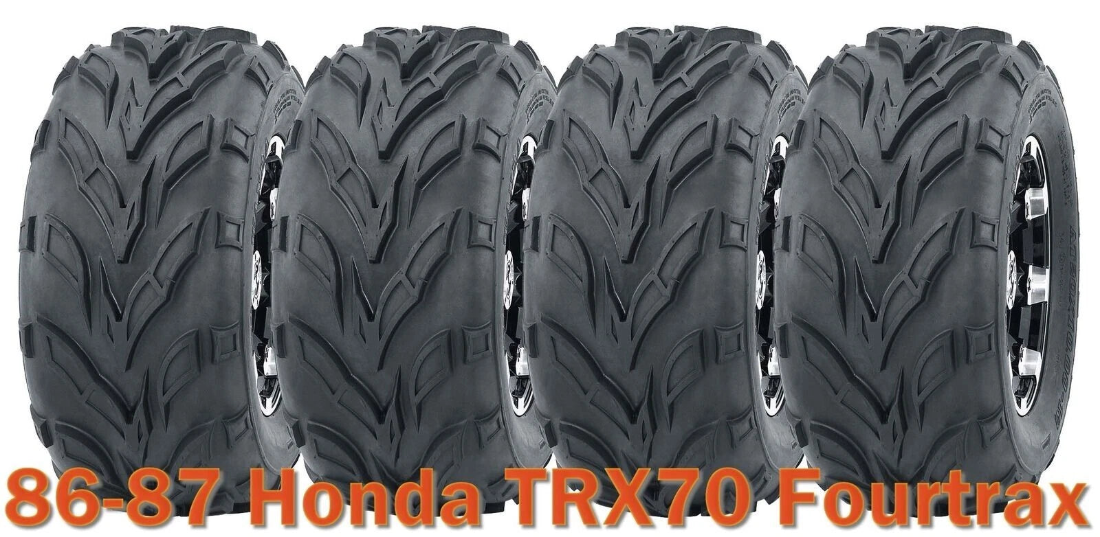 Set of 4 16x8-7 WANDA ATV Tires for Honda TRX70 (1986–1987)