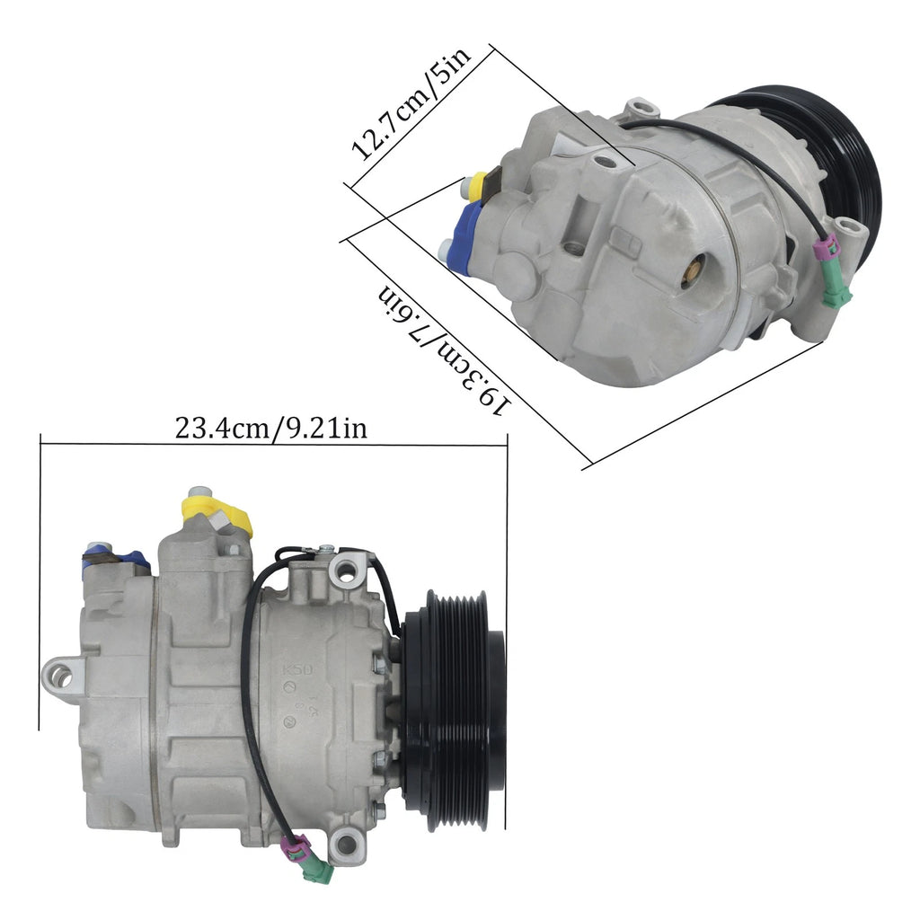 A/C Compressor with Clutch for Audi A4 A6 A8 Quattro S6 S4 S8 (1996-2009)