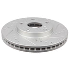 Set of 2 Drilled & Slotted Front Brake Rotors with Ceramic Pads for Toyota Camry (2002–2006)