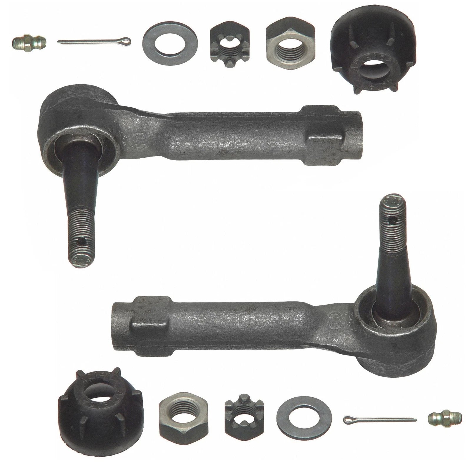 Set of 2 Outer Steering Tie Rod Ends for Chevy Impala, Oldsmobile, Pontiac