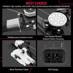 Front Driver Side Power Window Regulator w/ Motor for Fiat 500 (2012–2019)