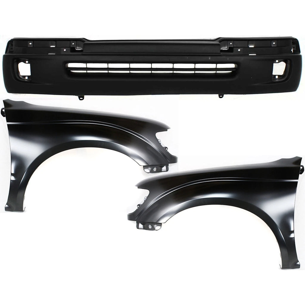 Bumper Cover Kit for Tacoma (1998–2000) with Fog Light Holes, 2pc