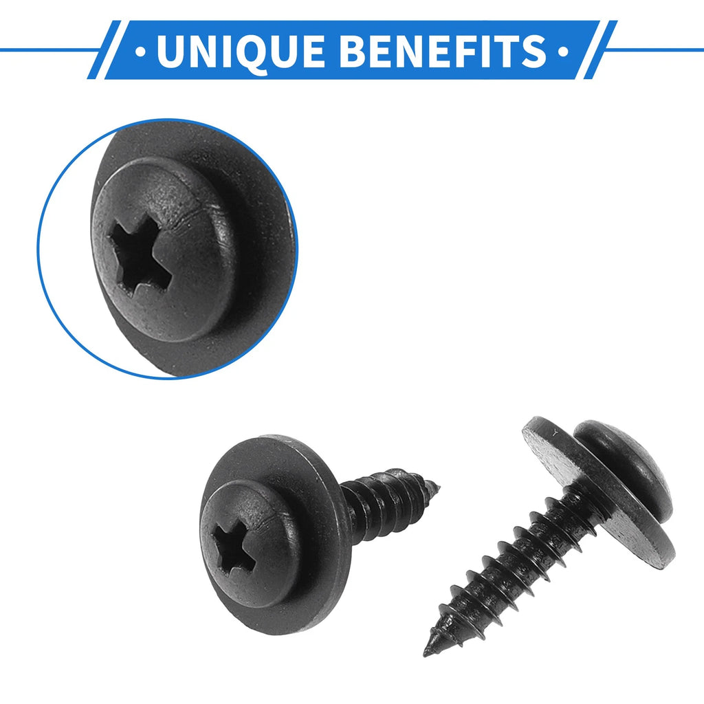 30 Pcs Fender Liner Splash Shield Bumper Cover Screw for Honda Accord (2006–2007)