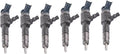 6X Fuel Injector 0445110340 AV2Q9F593BA AV6Q9F593 for Ford (Common Rail)