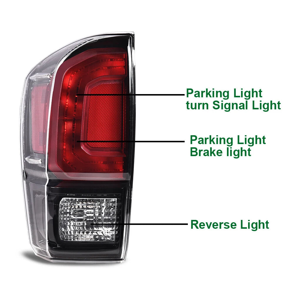 Rear Tail Lights Assembly for Toyota Tacoma (2016–2021)