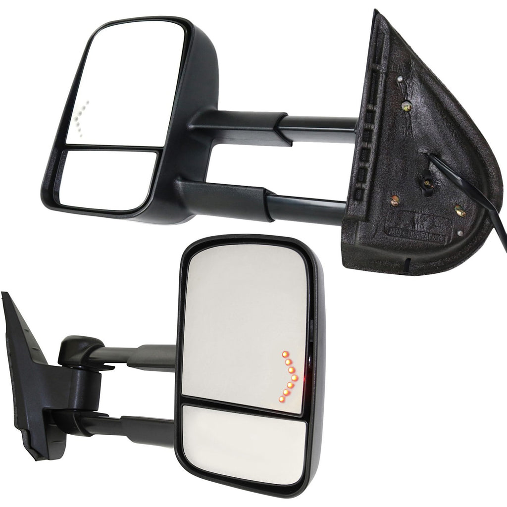 Set of Power Towing Mirrors for Chevy Silverado 1500 2500 (2007–2013)