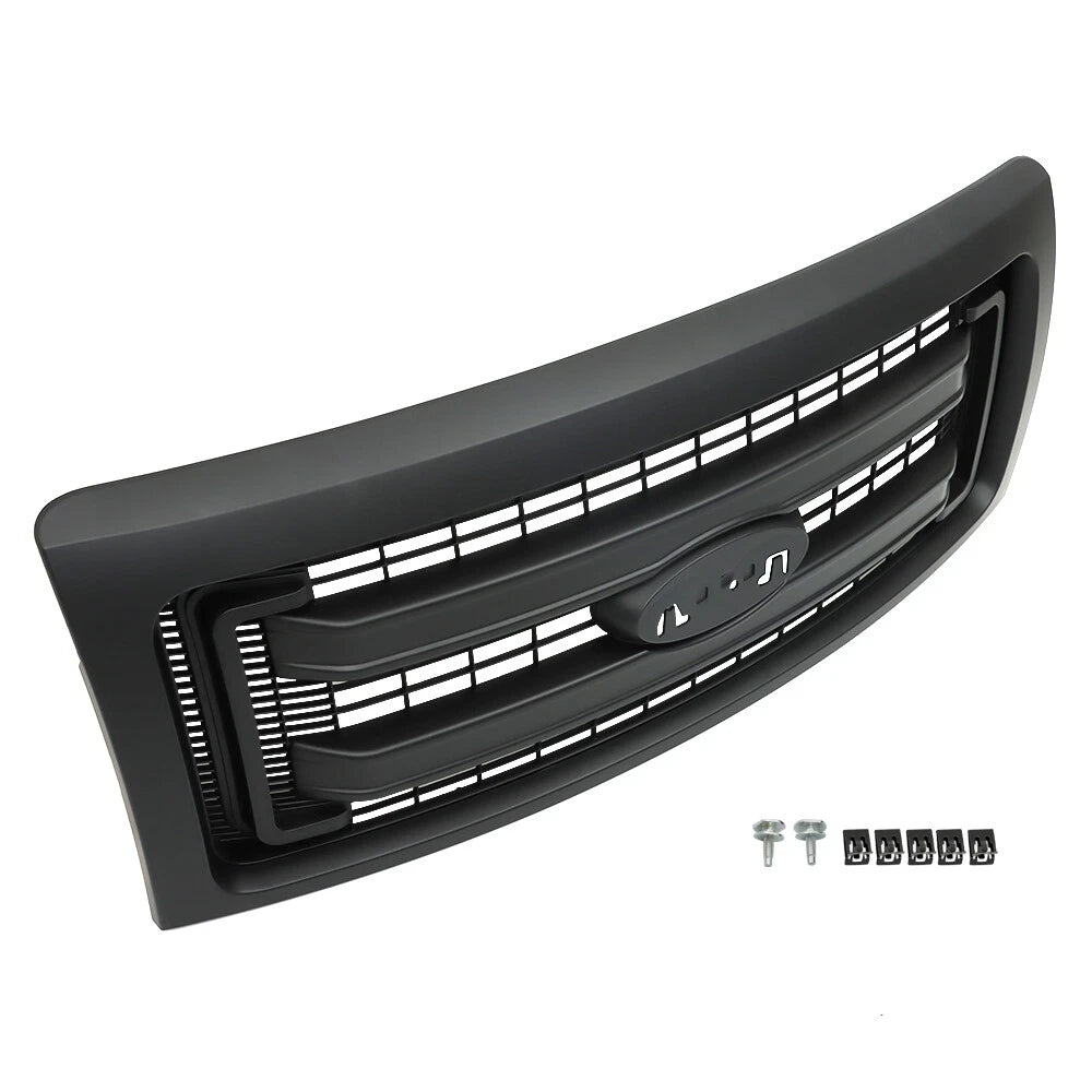 Front Bumper Upper Grille for Ford F-150 (2009–2014) Black