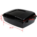 Black Chopped Trunk Top Rack for Harley Touring Electra Glide (1997–2013)