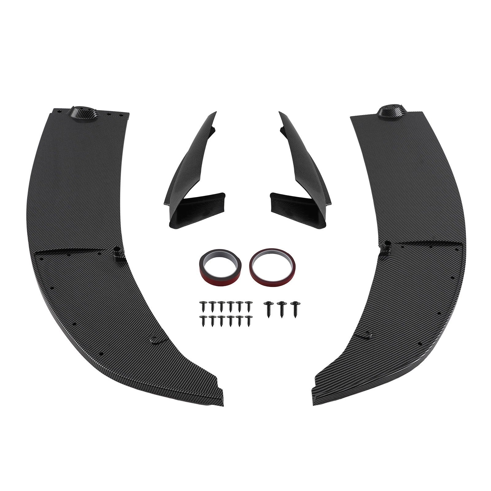 Front Bumper Lip Spoiler for BMW 5 Series F10 (2011–2016) Carbon Fiber Look