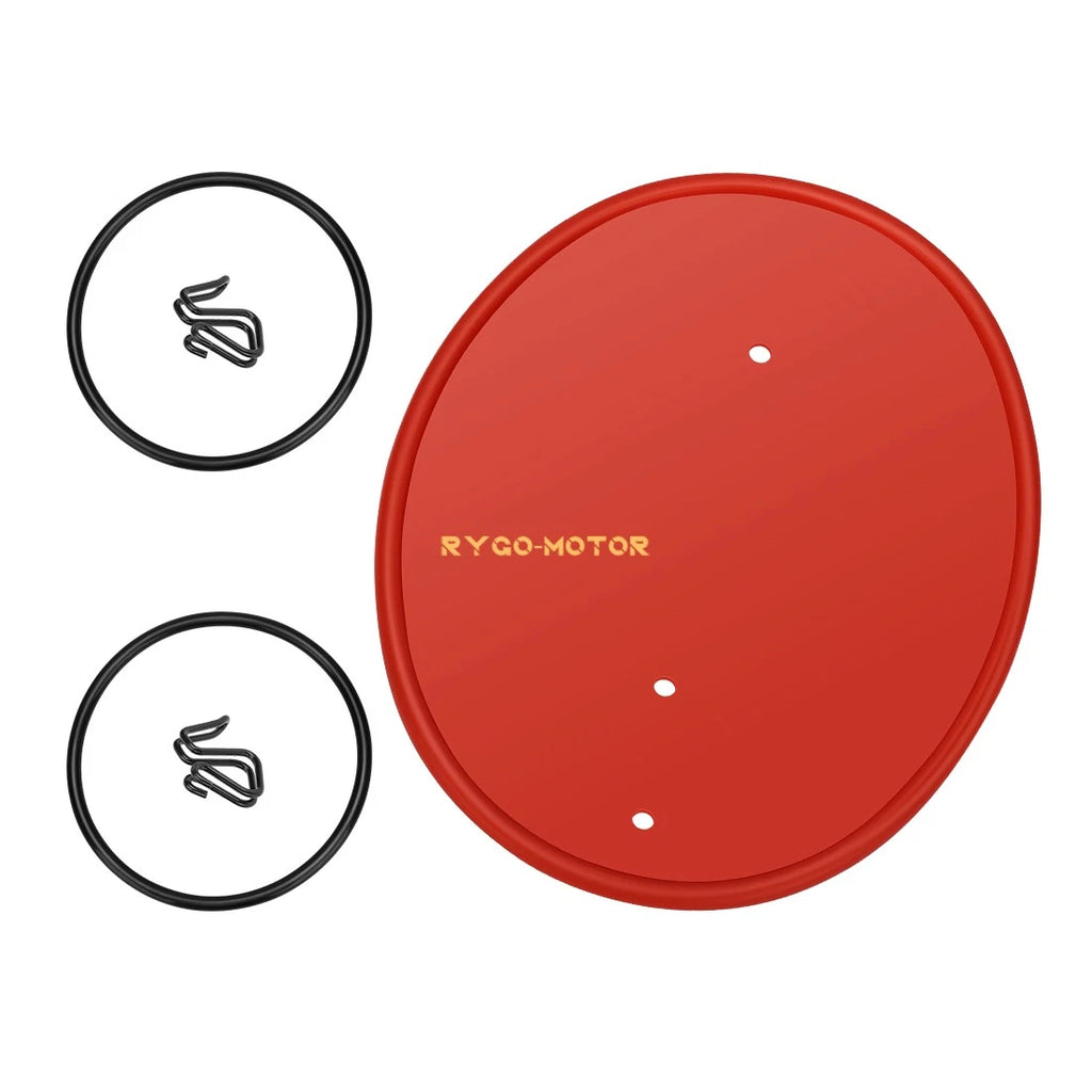 Front Red Number Plate Kit with Clips & Bands for Honda Z50 Z50R (1979–1987)