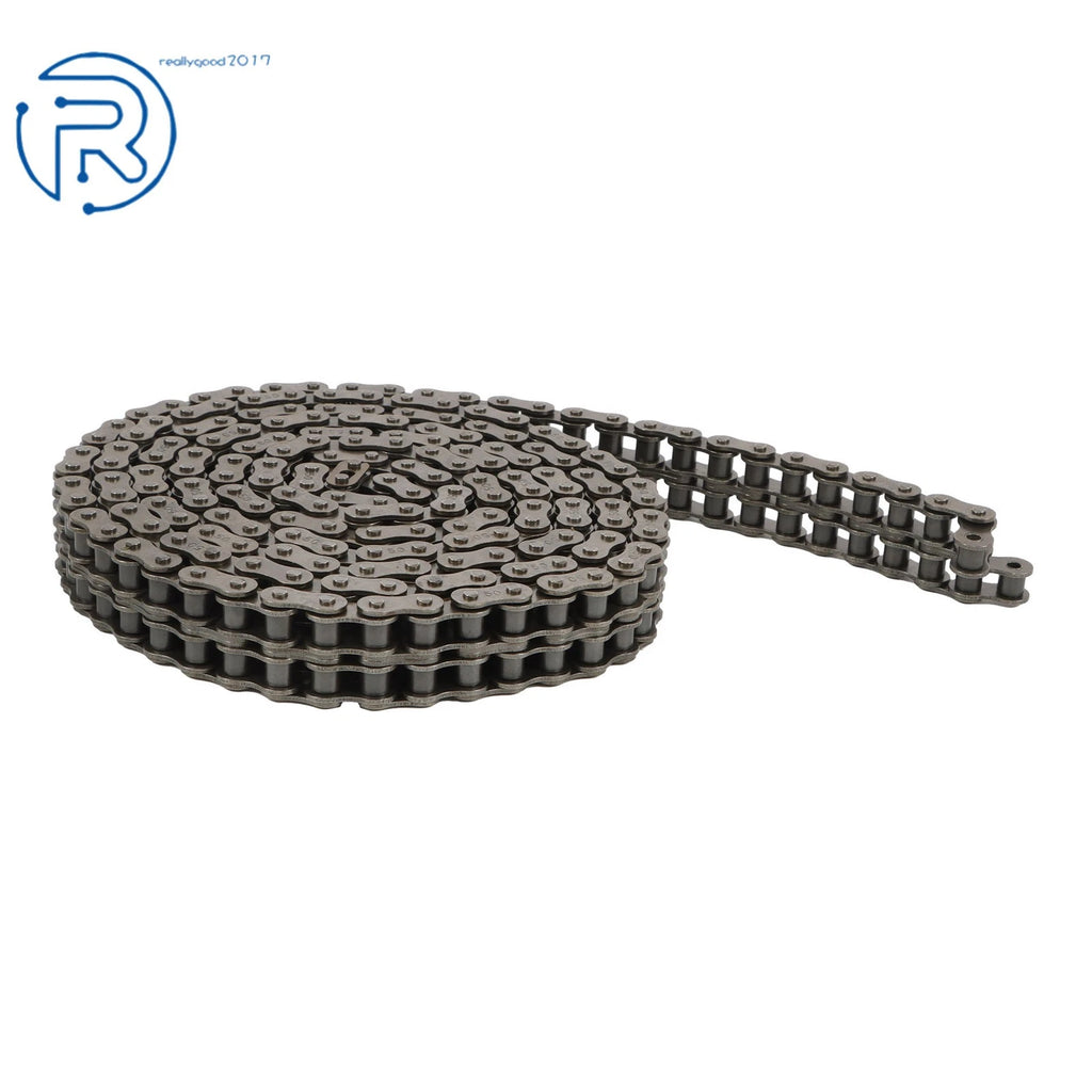 10 Feet Double-Row Chain 0.625 Inch Pitch with 2 Connecting Links