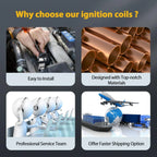 Set of 4 Ignition Coils for Mercedes-Benz C250 SLK250 (2012–2015) UF658