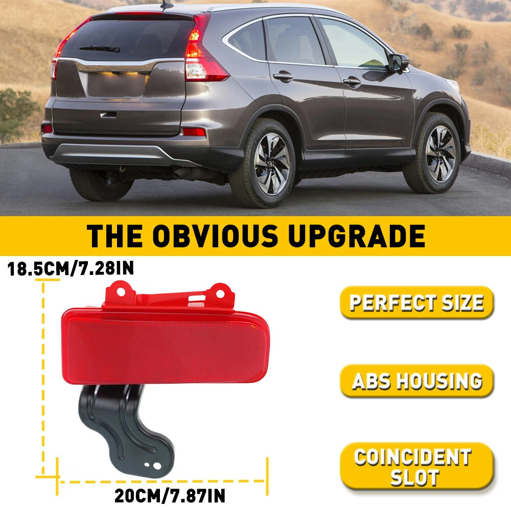 2X Rear Bumper Reflector Lights for Honda CR-V (2015â2016)