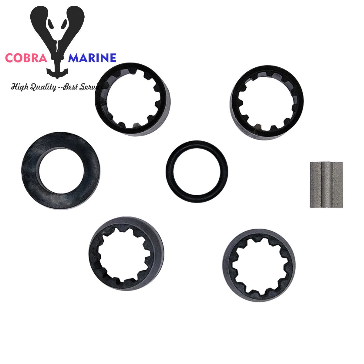 Water Pump Impeller Kit for Mercury 30-70HP (47-89983T2, 47-89983Q1, Sierra 18-3207)