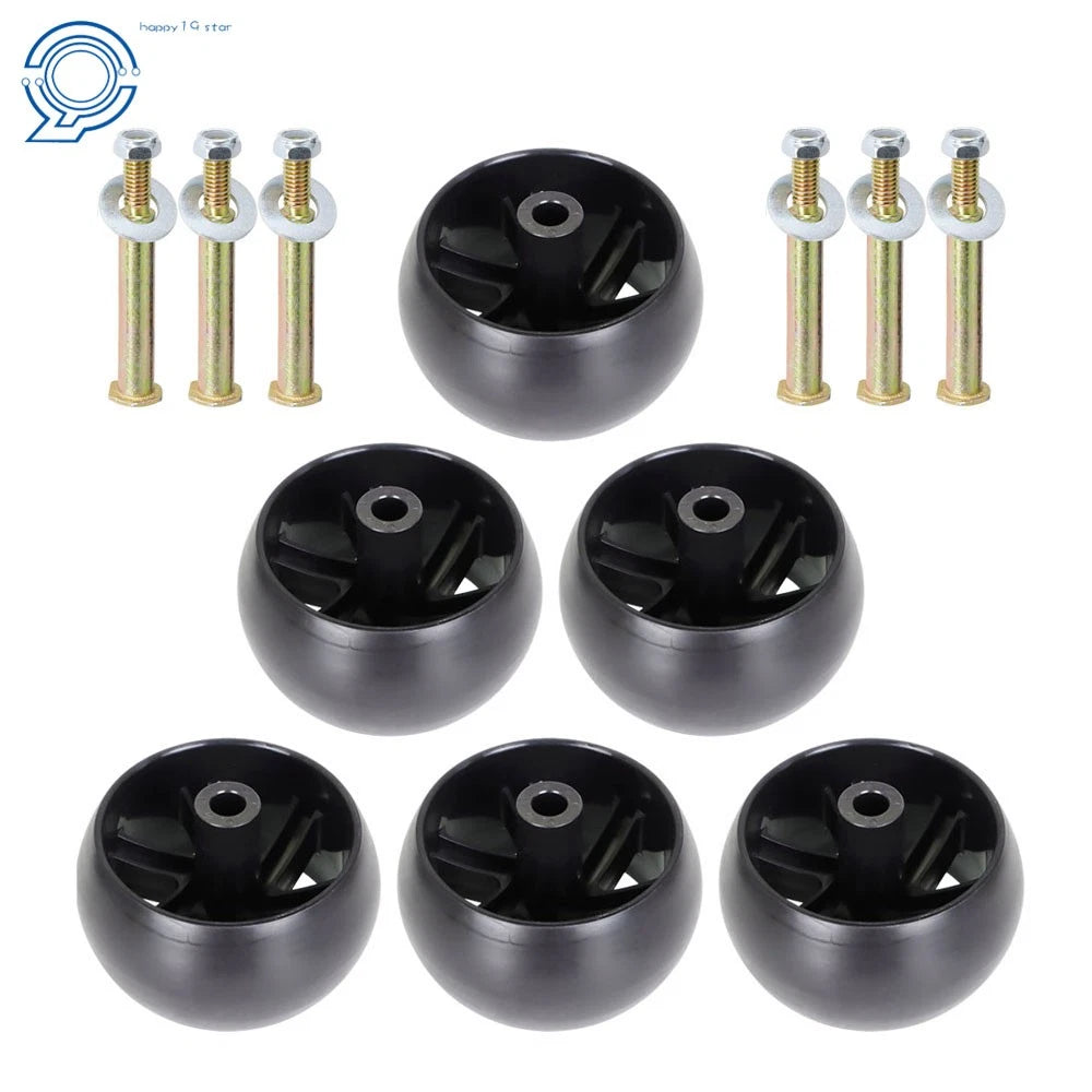 6 Pack Deck Wheels and Hardware Kit for Husqvarna (532174873, 917276120, 532133957)