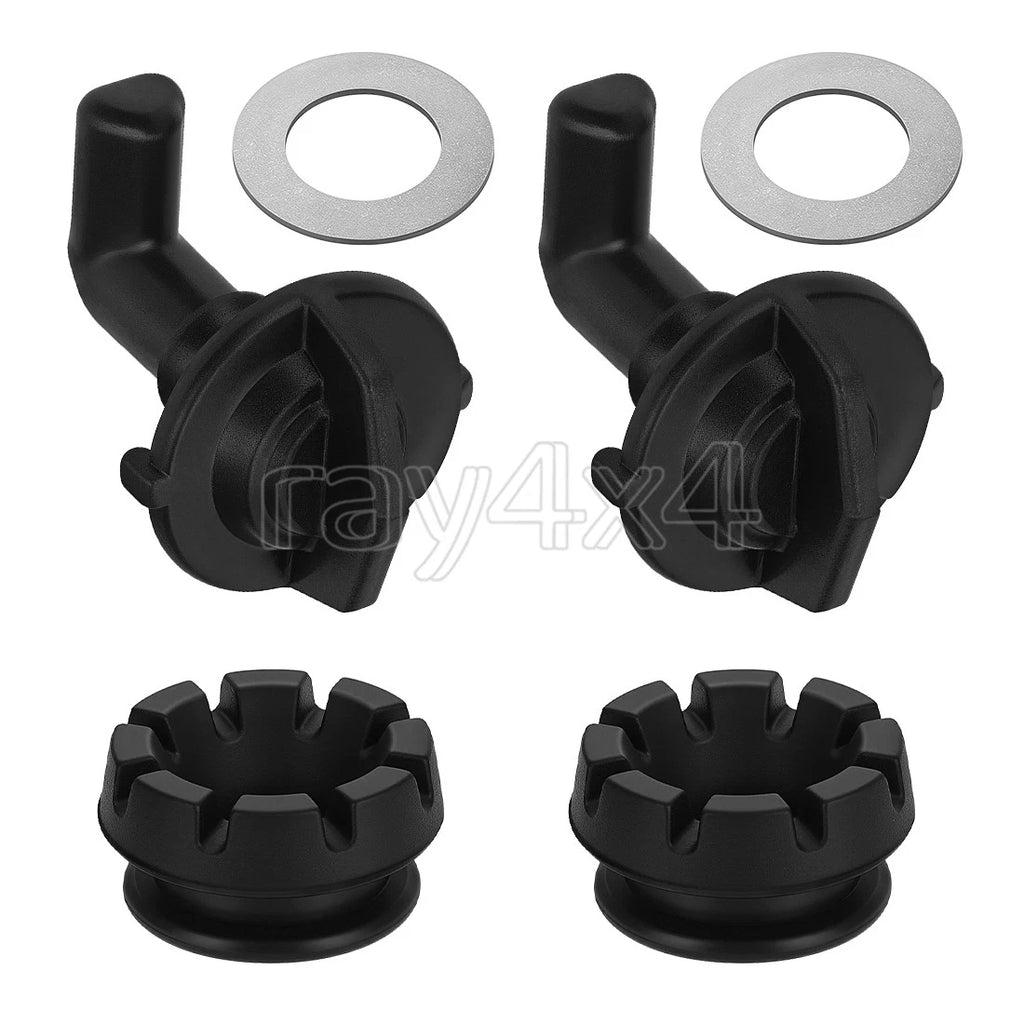 2X Hood Latch Toggles & Grommet Washer for Polaris RZR 800 (2008–2014)