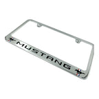 Chrome Engraved License Plate Frame for Ford Mustang (1965–2024)