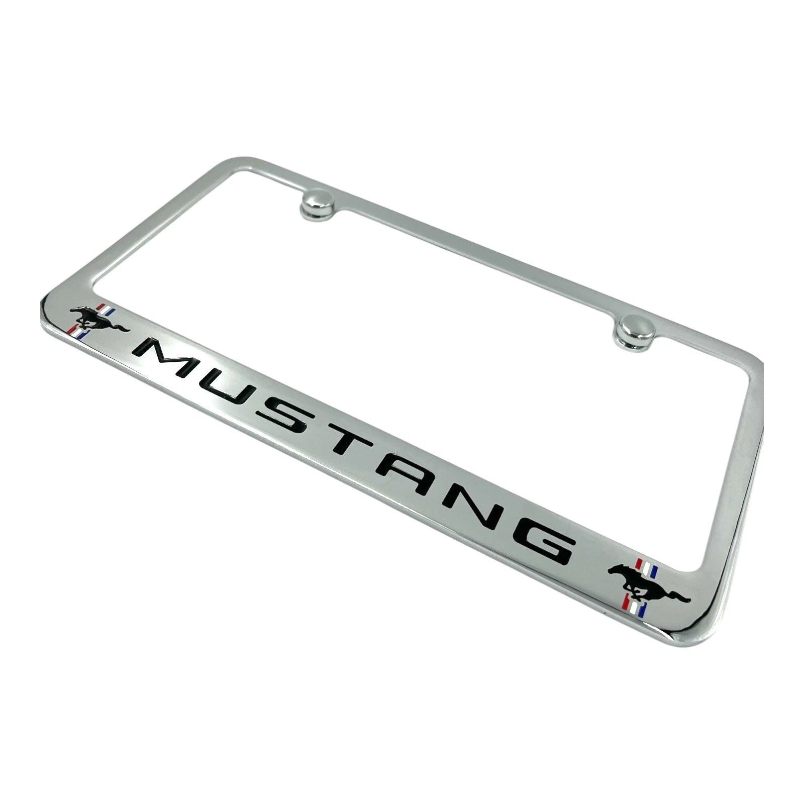 Chrome Engraved License Plate Frame for Ford Mustang (1965–2024)
