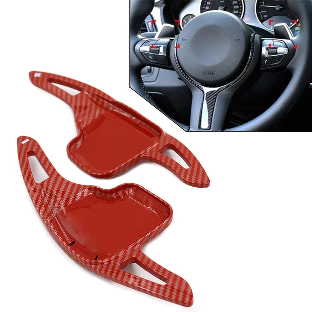 Steering Wheel Shift Paddle Extension for BMW 1 2 3 4 5 6 7 Series X1 X4 Z4 (2010–2023) Red