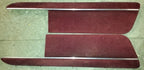 Set of 2 Door Panel Inserts for Thunderbird Cougar (1989–1993) Red Cloth