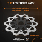 2X 11.8" Front Brake Disc Rotor for Harley Softail Breakout Dyna (2015–2024)