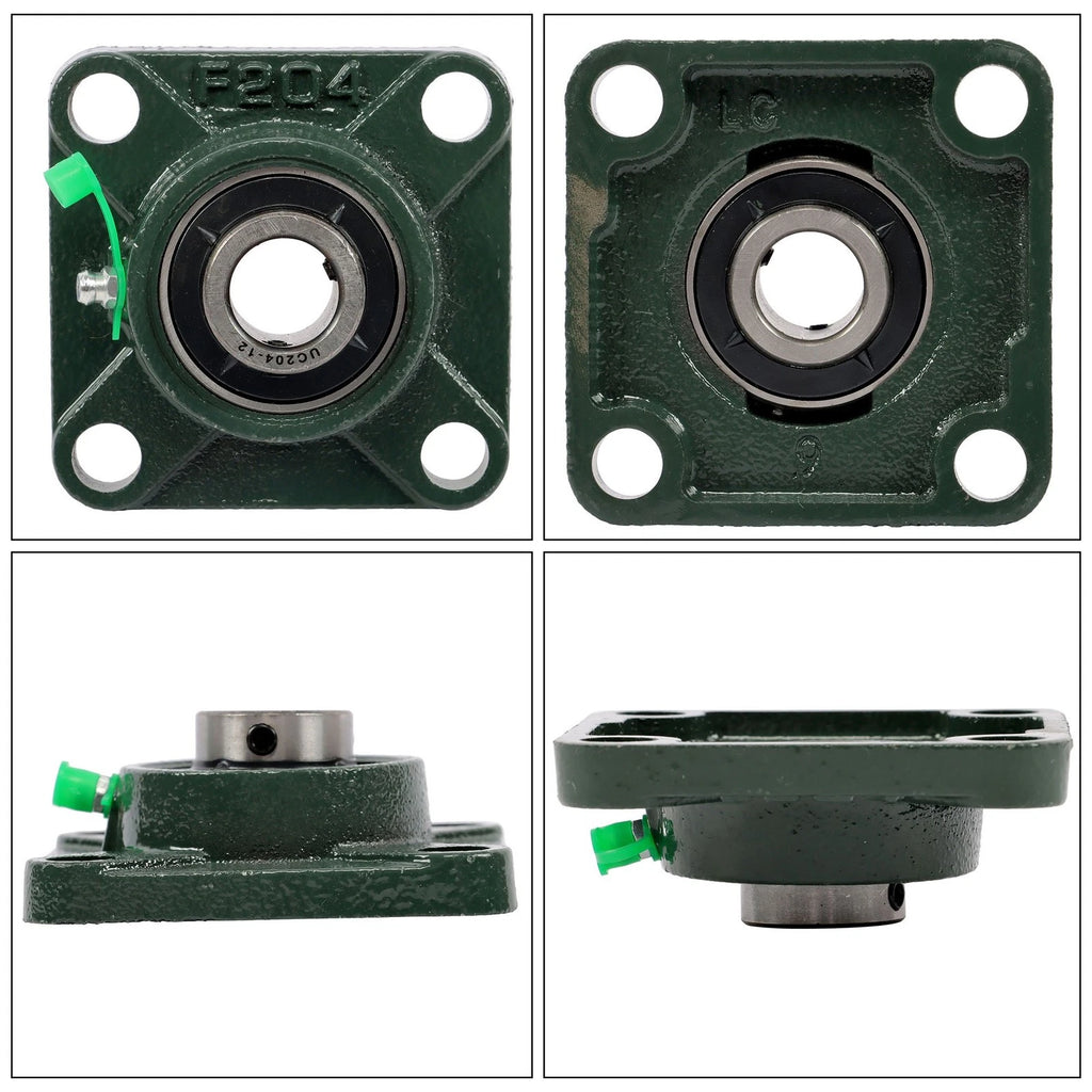 Set of 6 Pillow Block Square Flange Bearings for Make Model (YYYY–YYYY)