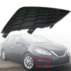 Fog Light Cover for Nissan Sentra (2016–2018) Right Side Grille Bezel Black