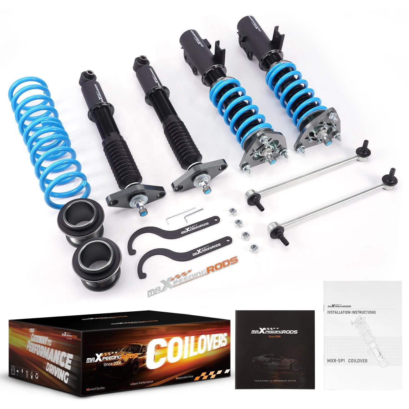 MaXpeedingrods T6 Coilover 24-Way Damper for Hyundai Genesis Coupe (2010–2016)