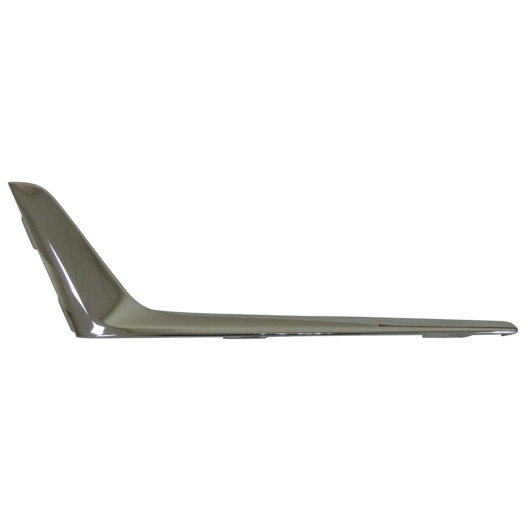 Replacement Chrome ABS Plastic Front Passenger Upper Bumper Cover Grille Molding