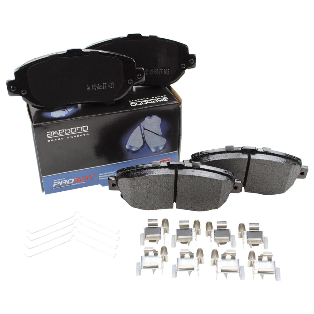 Set of 4 Akebono ProACT Front Ceramic Brake Pads for Toyota Supra (1993–2002)