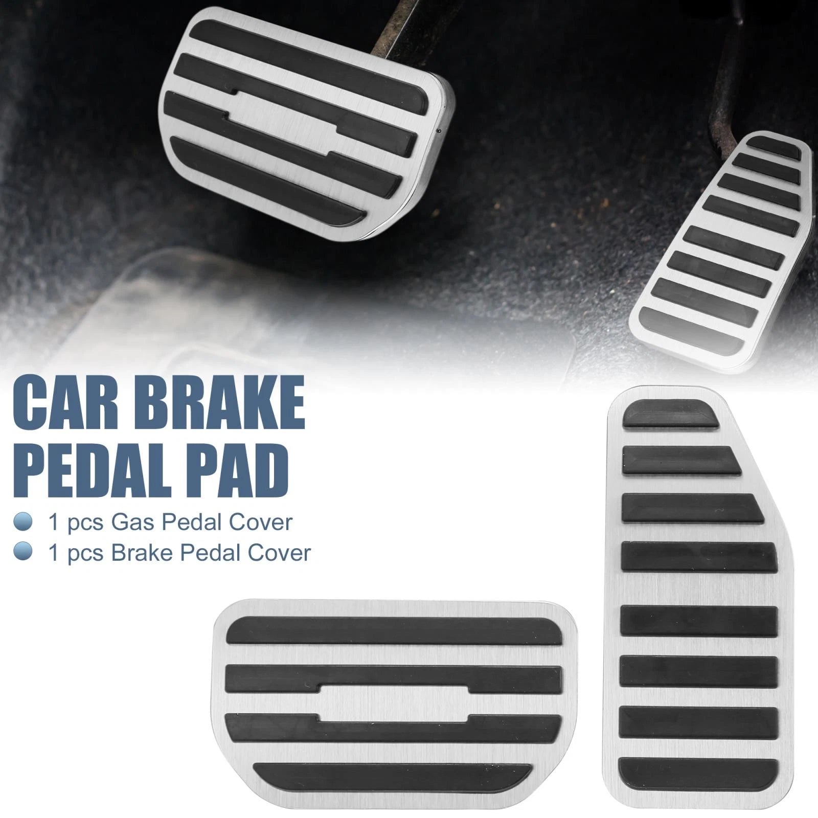Foot Pads Accelerator Gas Brake Pedal Cover Kit for Suzuki Solio (2011–2015)