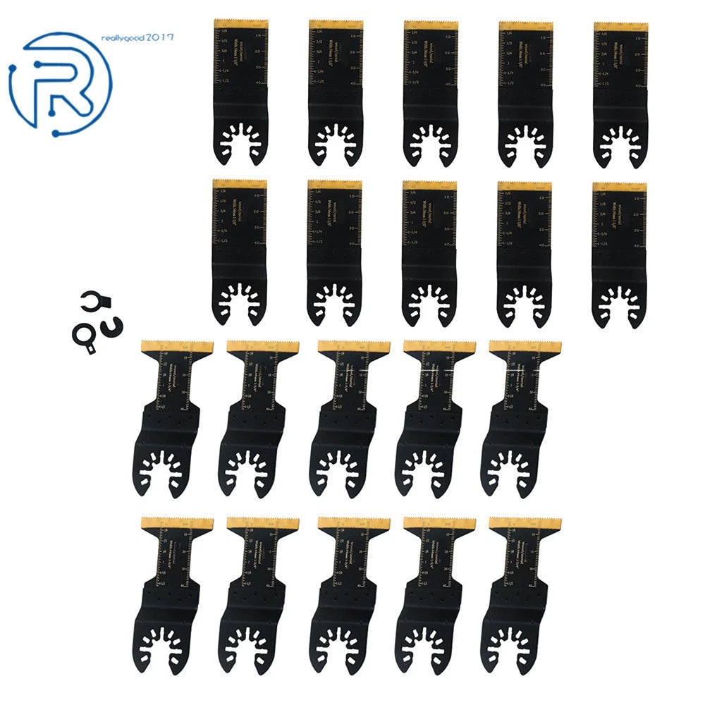 20 Pack Oscillating Multi Tool Blades for Metal, Wood, Plastic