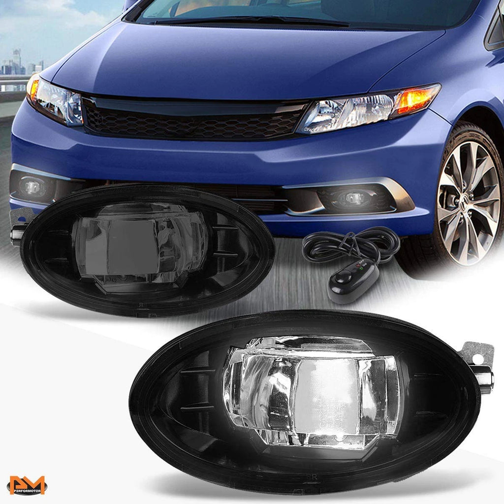 Fog Lights for Honda Civic/Accord (2008–2013) - Smoked Lens, W/Switch