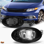 Fog Lights for Honda Civic/Accord (2008–2013) - Smoked Lens, W/Switch