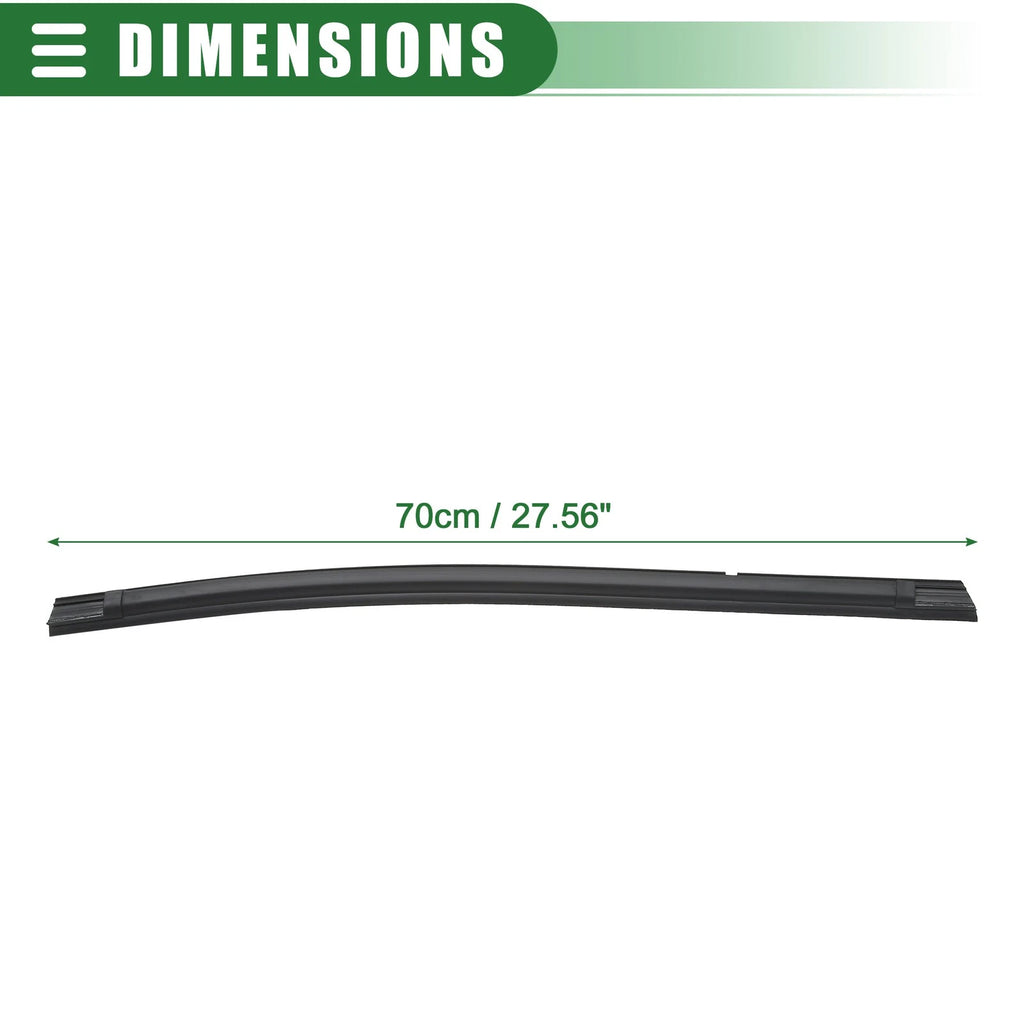 Rear Left Door Window Belt Weatherstrip for Toyota Tacoma (2005–2015) Black