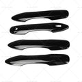 8X Black Outer Door Handle Bowl Cover Trim for Toyota Camry (2018–2023)