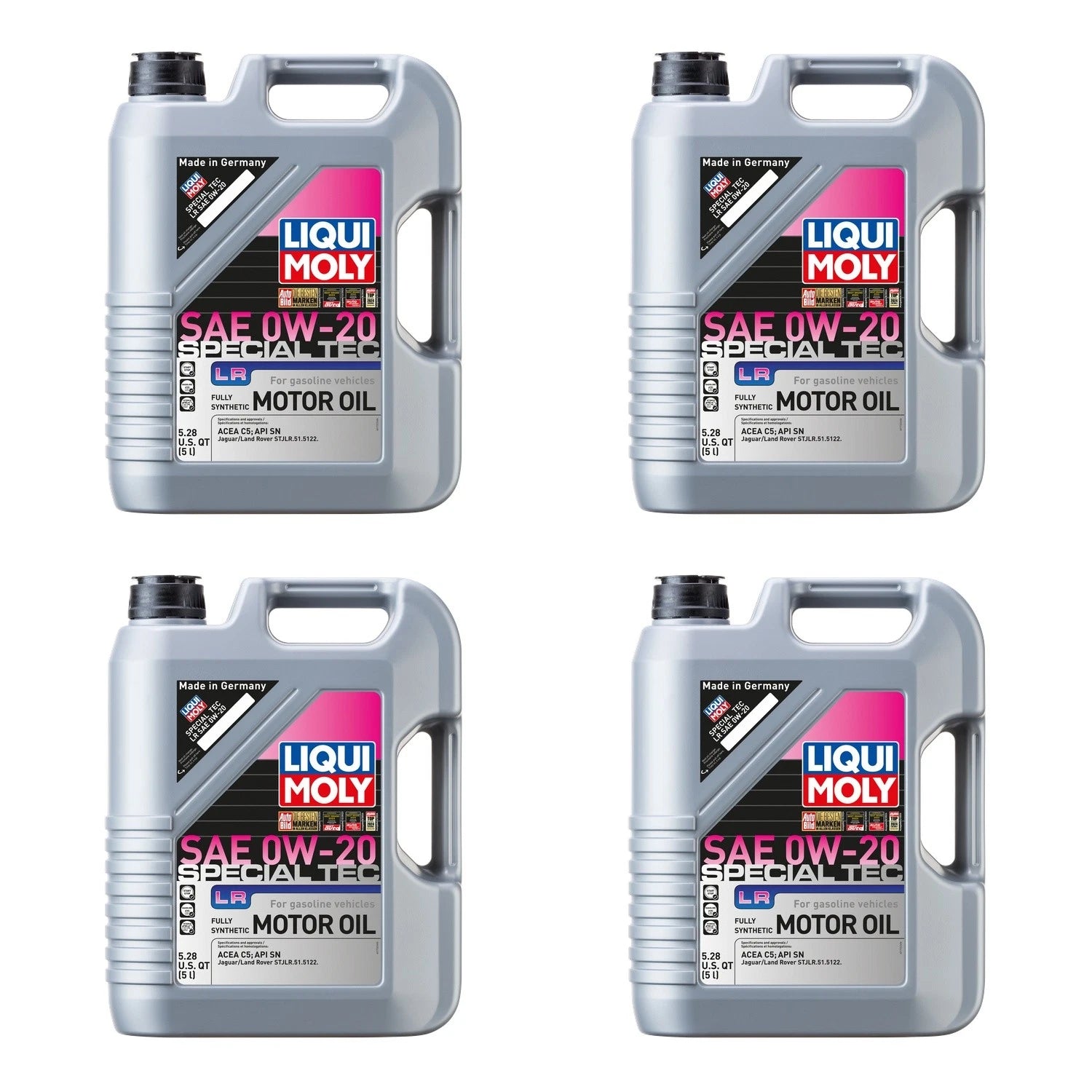 Set of 4 Liqui Moly Special Tec LR 0W-20 Engine Motor Oil (20L)