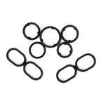 Filter Gaskets Set of 4 for (68191356AA) Rubber Black