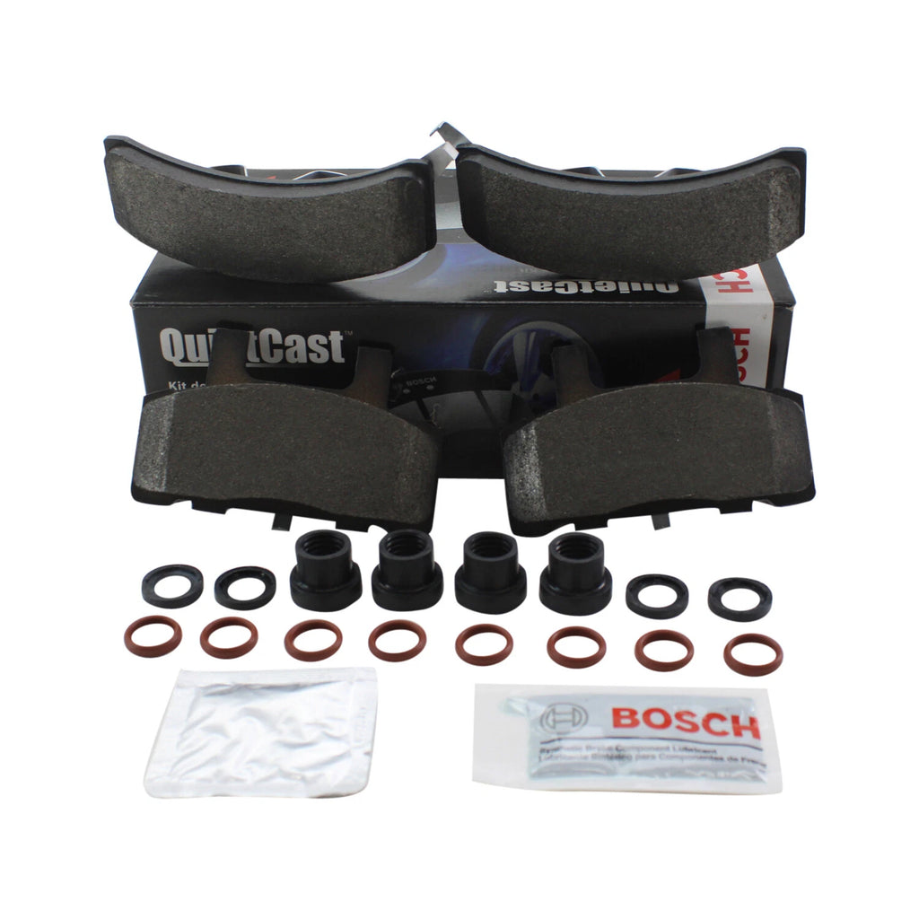 Set of 4 Bosch QuietCast Front Semi-Metallic Brake Pads for Cadillac Chevy Dodge GMC