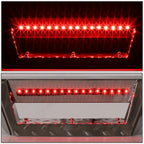 2" Tow Trailer Receiver Chrome Hitch Step Bar w/LED Brake Light for