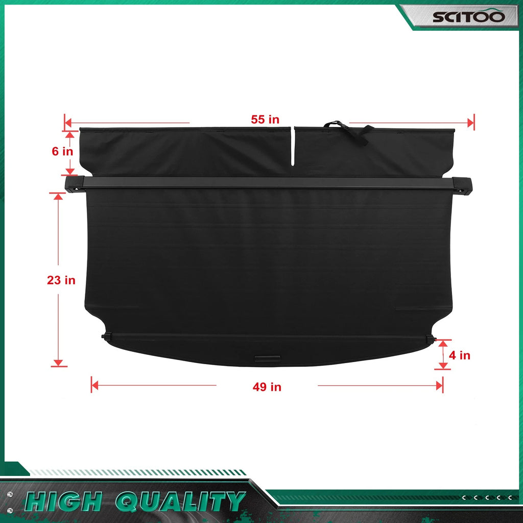 Retractable Tonneau Privacy Shield Cargo Cover for Toyota RAV4 (2006–2012)